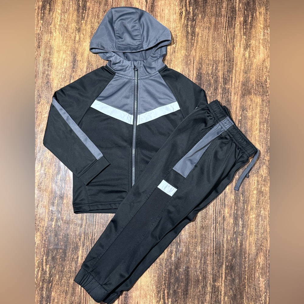 Black and Gray Tracksuit Set Athletic Works size XS 4/5